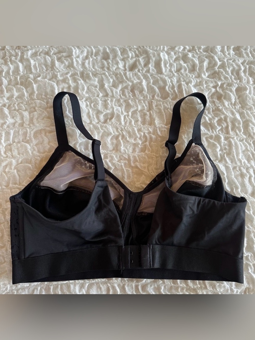 Chantelle Norah Wirefree Bra 34DD Black Lace Comfort Support 90E - Picture 3 of 4